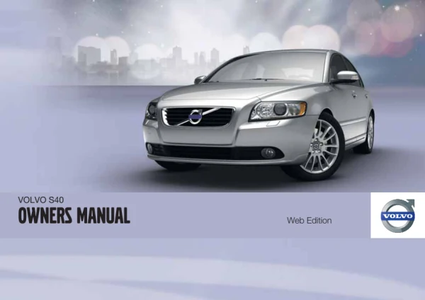 Instrukcja obsługi Volvo S40 — MY 2012