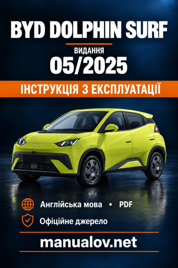 Instrukcja obsługi BYD Dolphin Surf — wydanie 05.2025 EN_V0