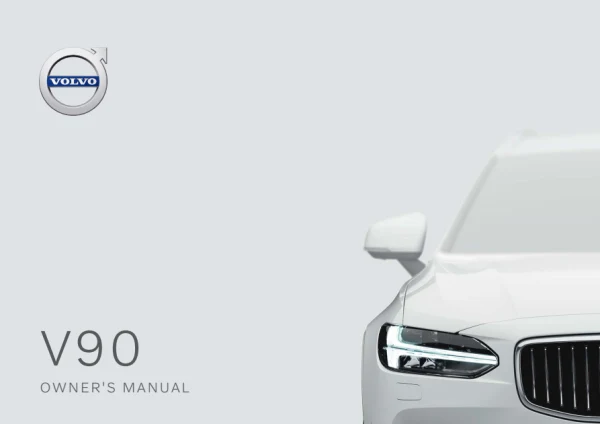 Instrukcja obsługi Volvo V90 MY2020 — MY 2020