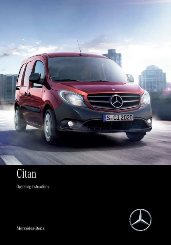Instrukcja obsługi Mercedes-Benz Citan W415 — wydanie 415 584 70 05 / 07.2020