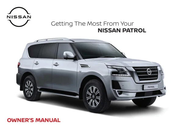 Instrukcja obsługi Nissan Patrol Y62 — wydanie Y62-A / 09.11.2020