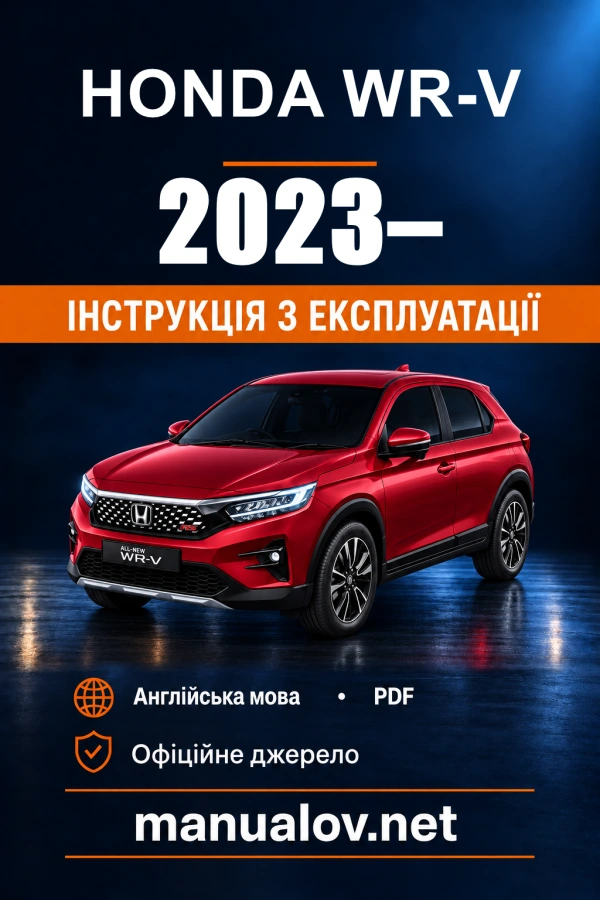Instrukcja obsługi Honda WR-V — 2023–