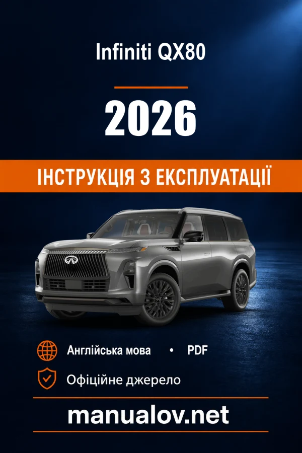 Instrukcja obsługi Infiniti QX80 (USA) — MY 2026