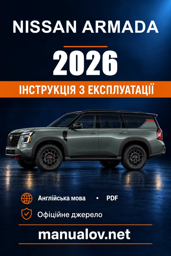 Instrukcja obsługi Nissan Armada (USA) — MY 2026