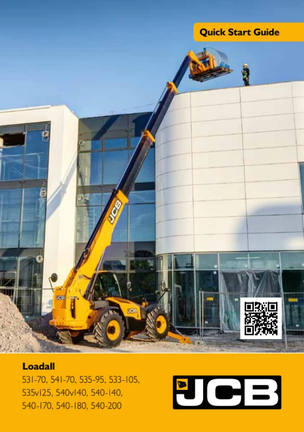 JCB 540-170 Loadall — короткий довідник англійською мовою