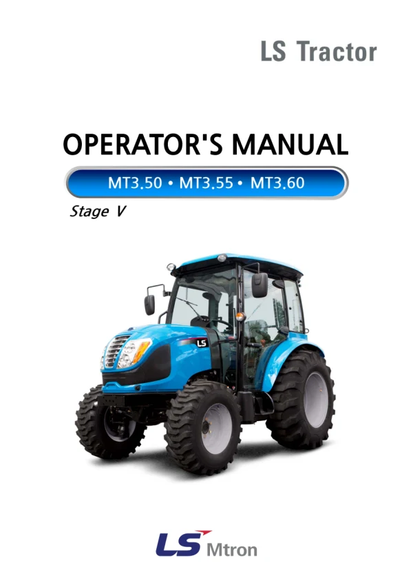 LS MT3.50, MT3.55, MT3.60 Stage V — інструкція оператора англійською