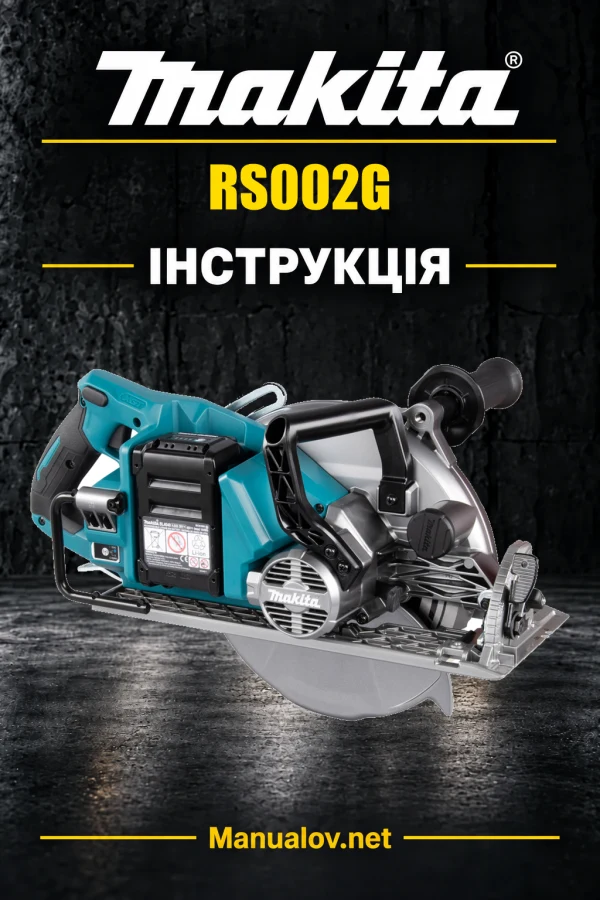 Makita RS002G — інструкція українською, польською, англійською