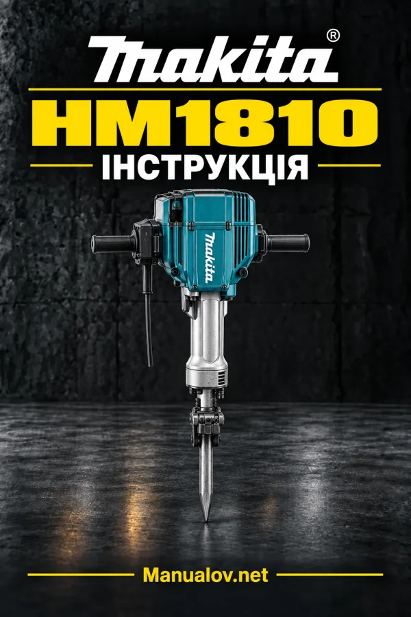 Makita HM1810 — інструкція англійською