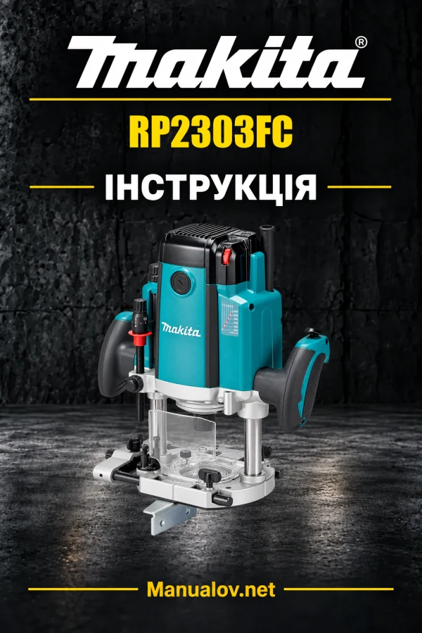 Makita RP2303FC — інструкція українською, польською, англійською