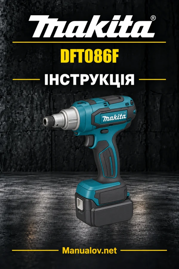 Makita DFT086F — інструкція англійською