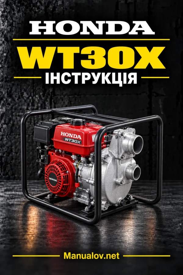 Honda WT30X — інструкція польською
