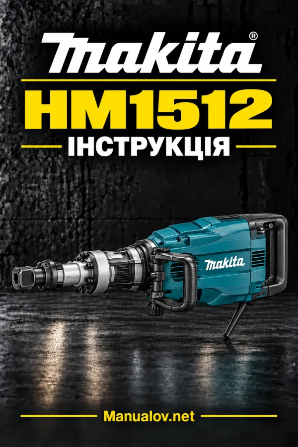 Makita HM1512 — інструкція українською