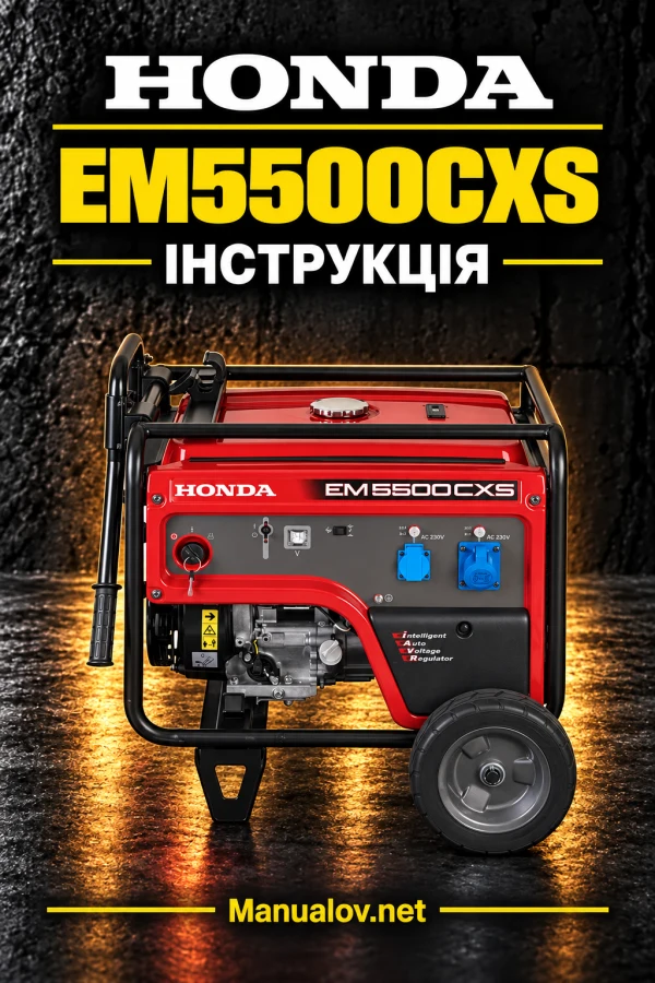 Honda EM5500CXS — інструкція польською