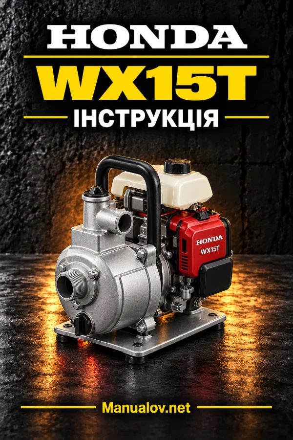 Honda WX15T — інструкція польською