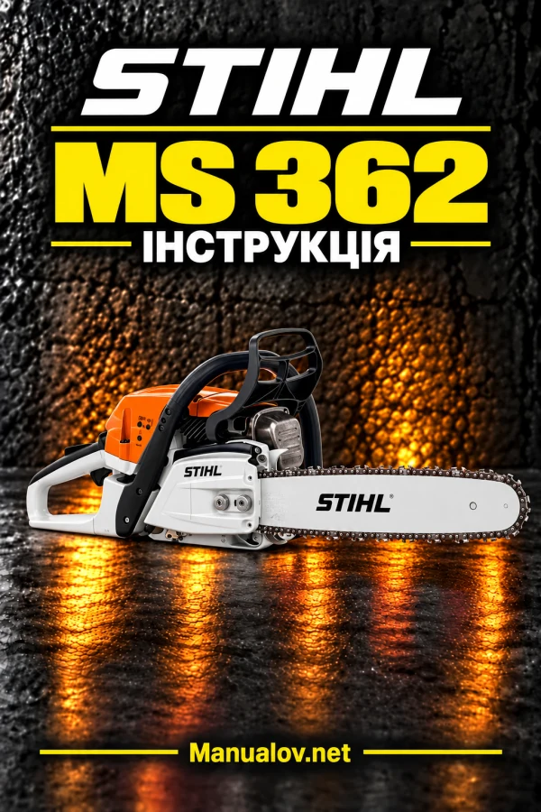 STIHL MS 362 — інструкція українською мовою