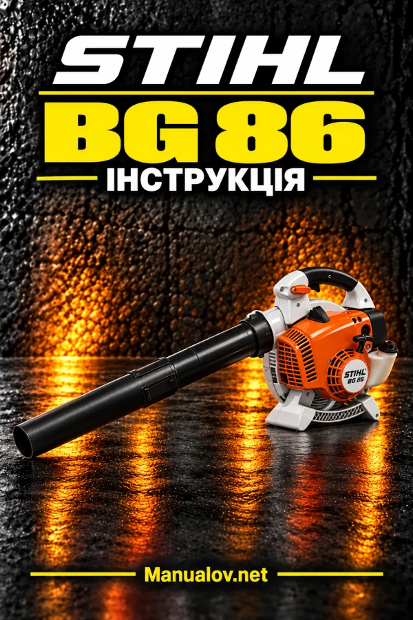 STIHL BG 86 — інструкція українською мовою