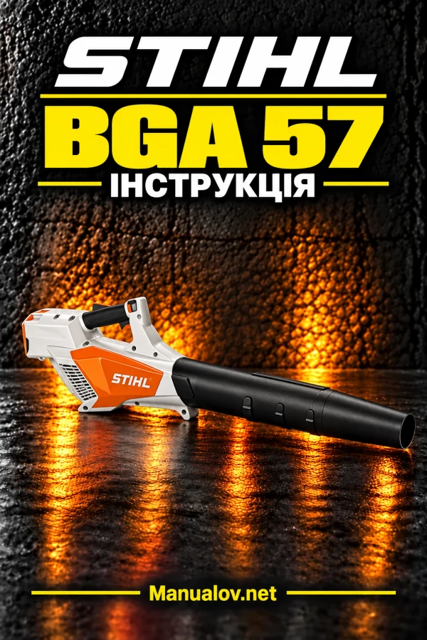 STIHL BGA 57 — інструкція українською мовою