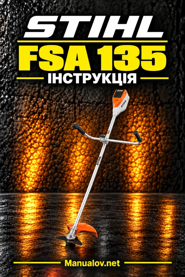 STIHL FSA 135 — інструкція українською мовою