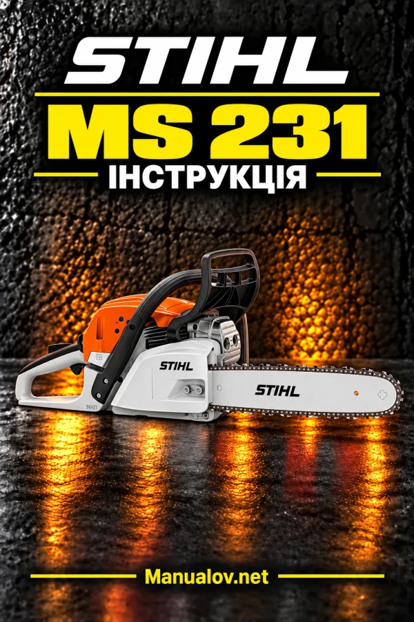 STIHL MS 231 — інструкція польською мовою