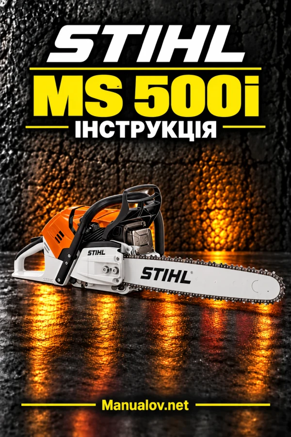STIHL MS 500i — інструкція польською мовою