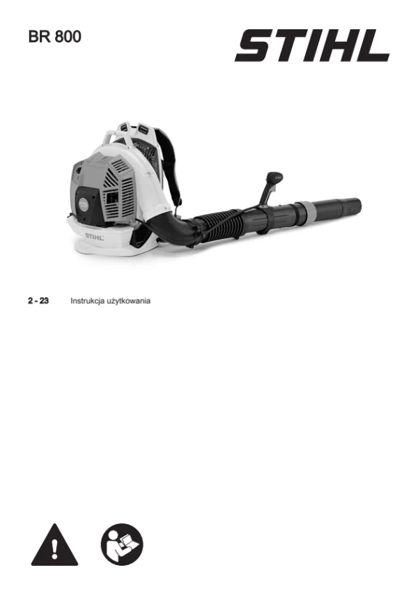 STIHL BR 800 — інструкція польською мовою