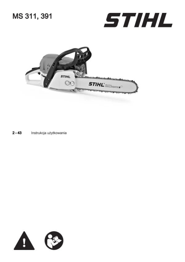 STIHL MS 311 / MS 391 — інструкція польською мовою