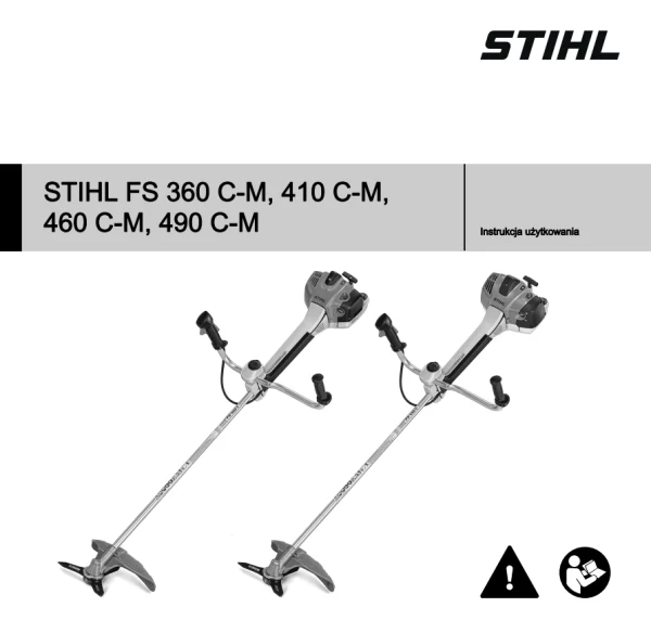 STIHL FS 360 C-M / FS 410 C-M / FS 460 C-M / FS 490 C-M — інструкція оператора польською