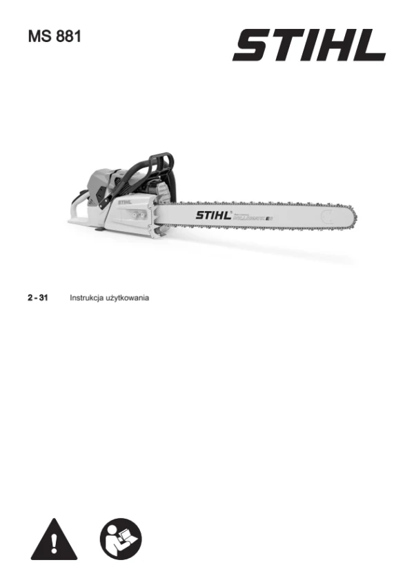 STIHL MS 881 — інструкція оператора польською