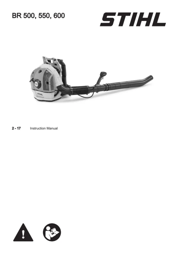 STIHL BR 600 — інструкція англійською мовою