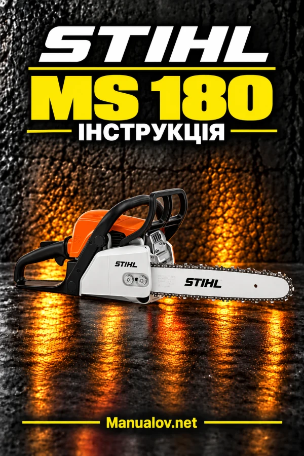 STIHL MS 180 — інструкція англійською мовою