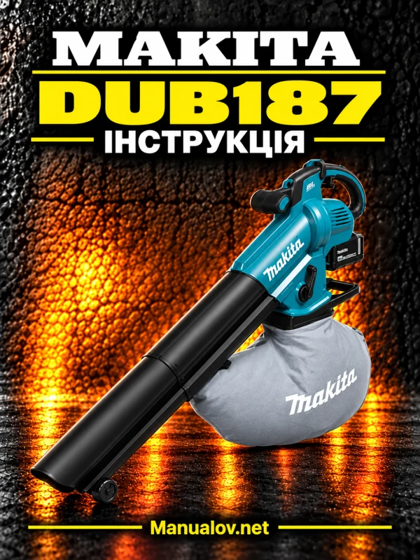 Makita DUB187 — інструкція українською мовою
