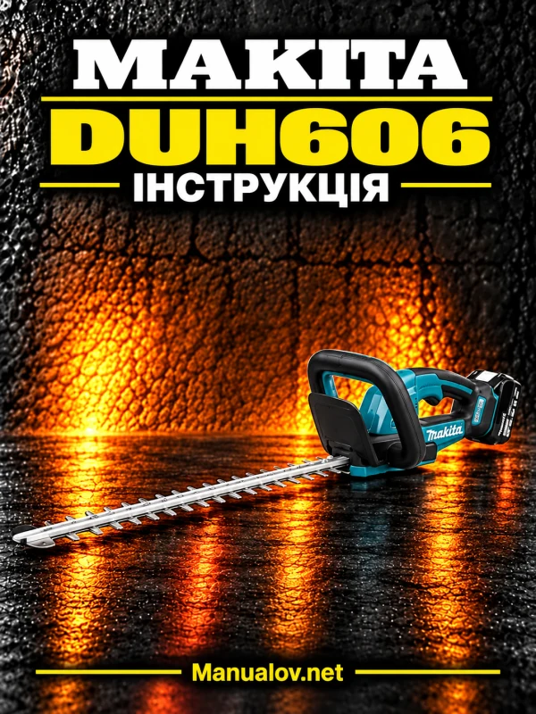 Makita DUH606 — інструкція українською мовою