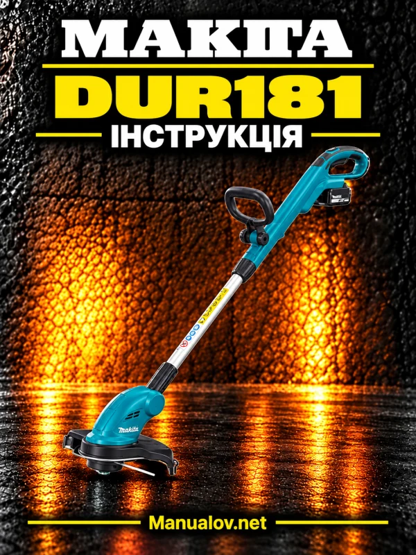 Makita DUR181 — інструкція українською мовою