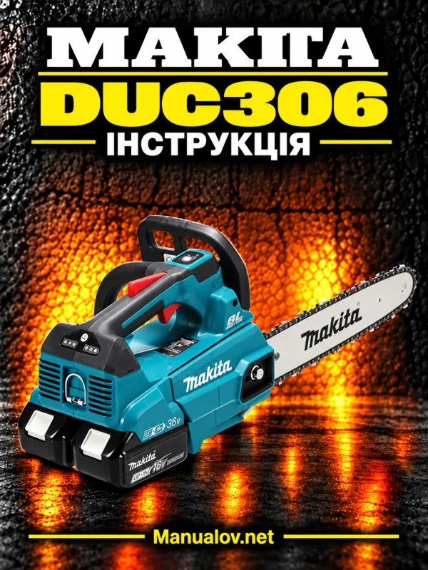 Makita DUC306 — інструкція українською мовою