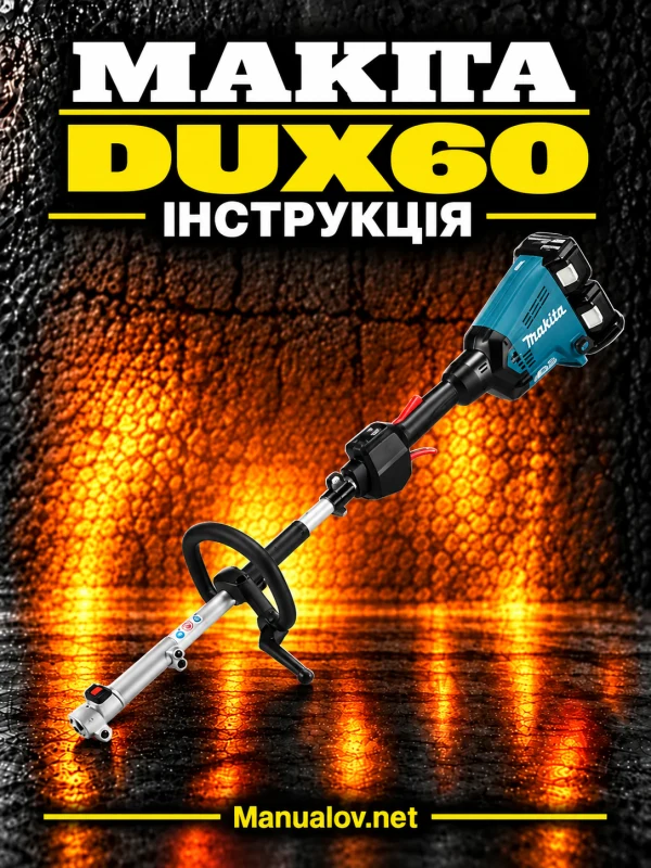 Makita DUX60 — інструкція українською мовою
